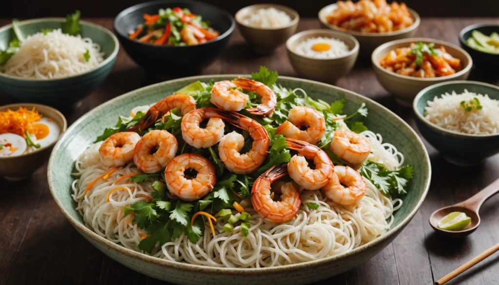 recette bo bun crevettes