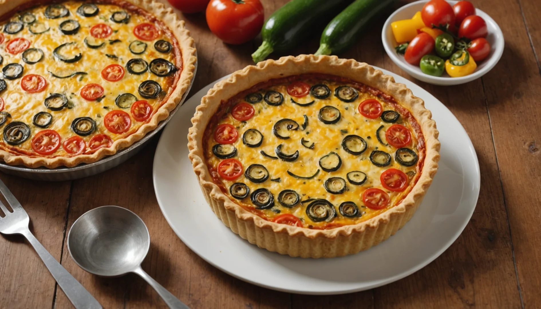 quiche à la ratatouille en boite
