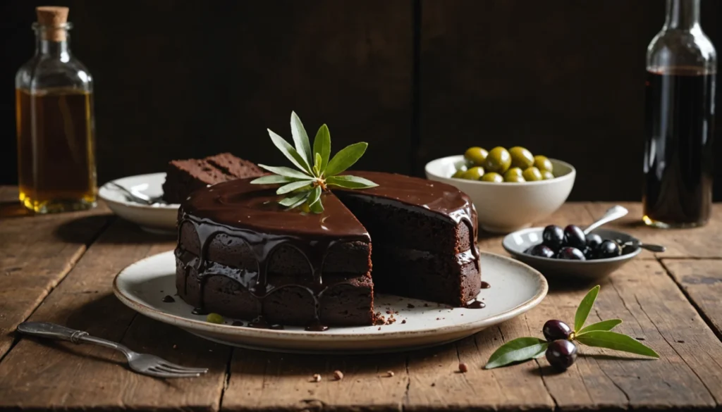 gateau au chocolat à l'huile d'olive