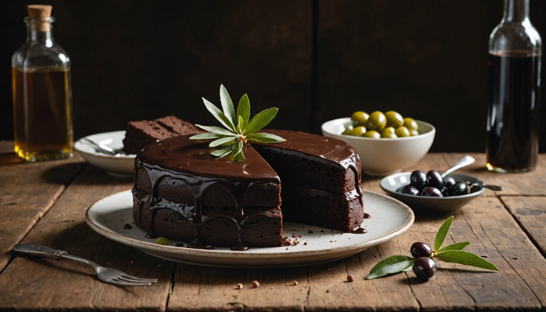 gateau au chocolat à l'huile d'olive
