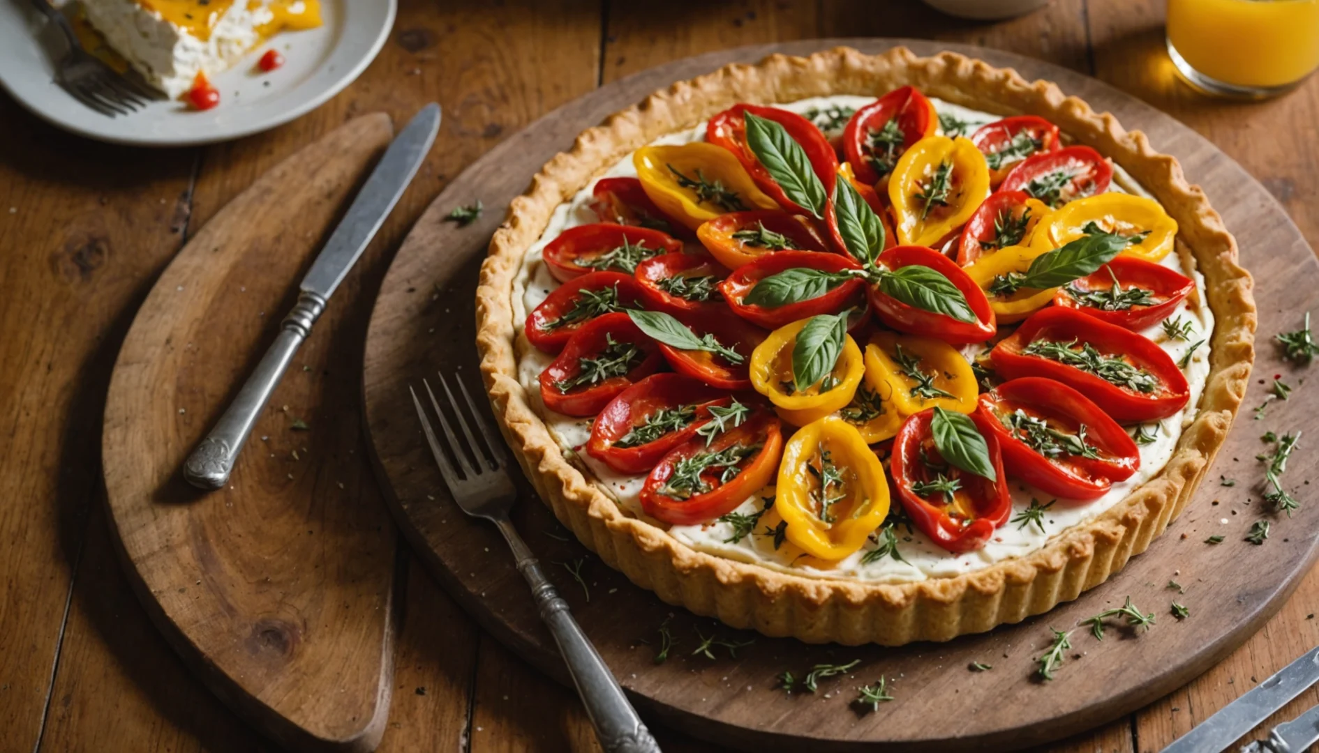 tarte poivron chevre miel